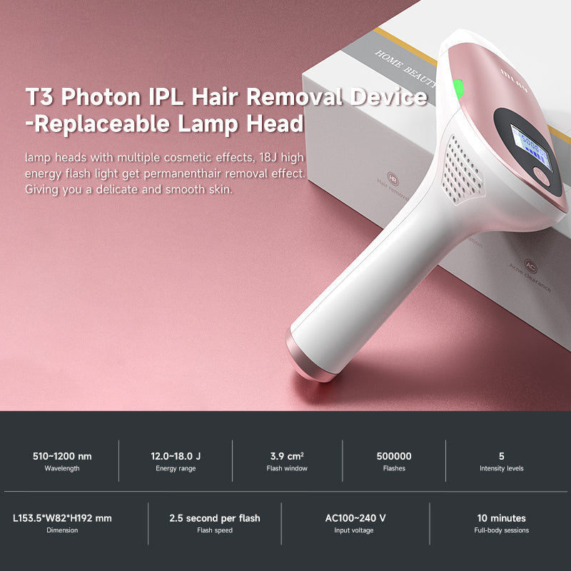 Mlay T3 IPL Hair removal - Rose Gold